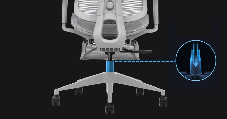 Siłownik Samhongsa klasy 4 w fotelu BIONIC AIR FR